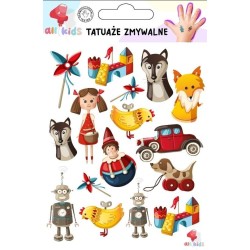 Tatuaże zmywalne dla dzieci Zabawki