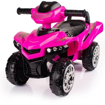 Jeździk quad dziecięcy z dźwiękiem różowy