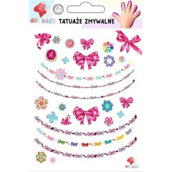 Tatuaże zmywalne dla dzieci Biżuteria kokardki