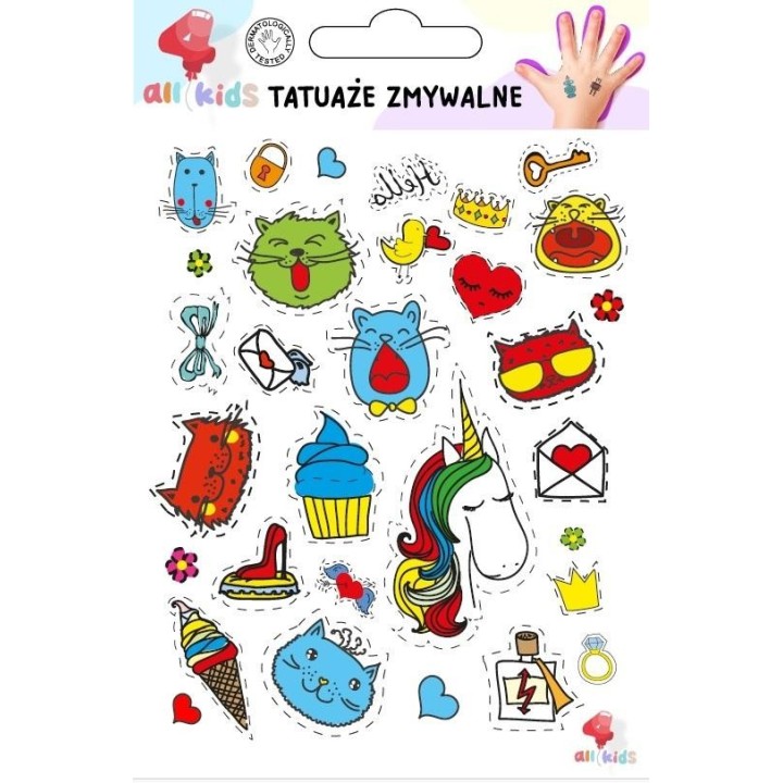 Tatuaże zmywalne dla dzieci Power girl