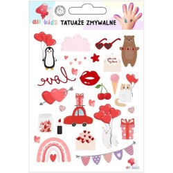 Tatuaże zmywalne dla dzieci Walentynki 2