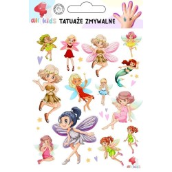 Tatuaże zmywalne dla dzieci Wróżki czarodziejki