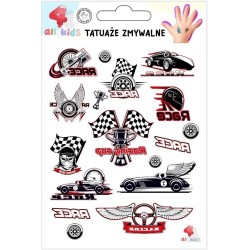 Tatuaże zmywalne dla dzieci Wyścigi