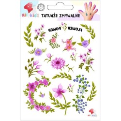 Tatuaże zmywalne dla dzieci Kwiaty