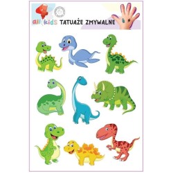 Tatuaże zmywalne dla dzieci Dinusie 1