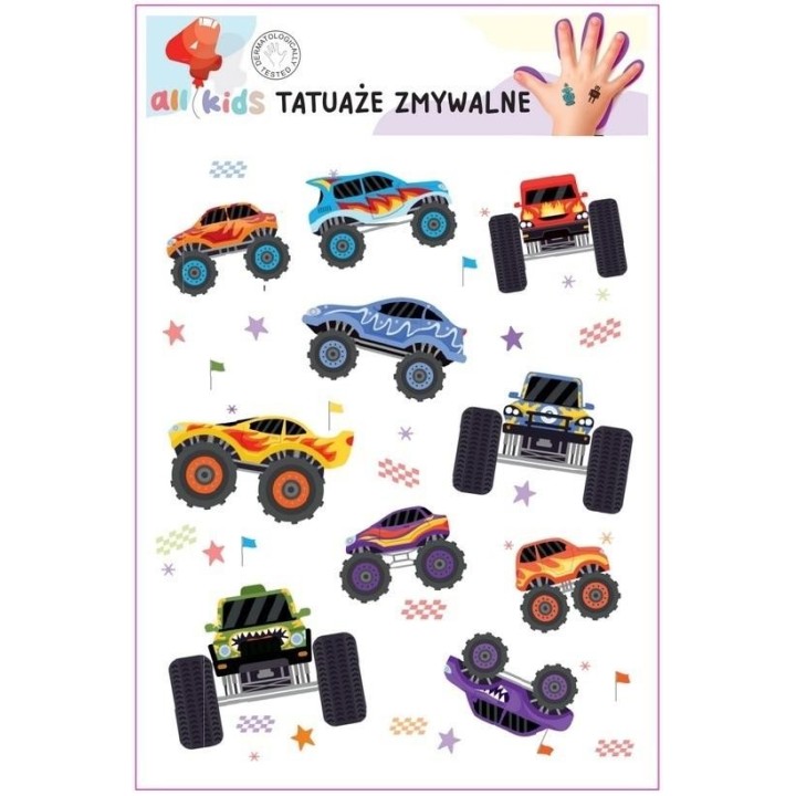Tatuaże zmywalne dla dzieci Truck