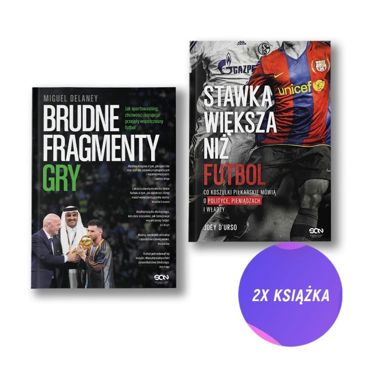 Brudne fragmenty gry + Stawka większa niż futbol (2x książka)