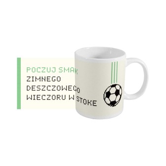 Kubek piłkarski (330 ml) poczuj smak zimnego deszczowego wieczoru w Stoke