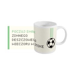 Kubek piłkarski (330 ml) poczuj smak zimnego deszczowego wieczoru w Stoke