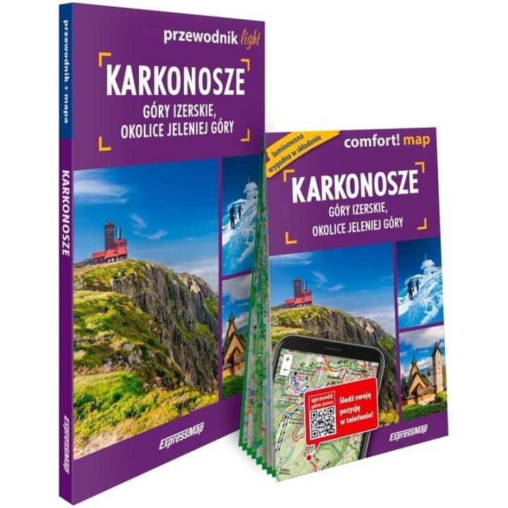 Karkonosze 2w1 light: przewodnik + mapa
