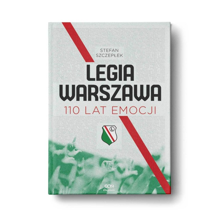 Legia Warszawa. 110 lat emocji (nazwiska na książce, barwione brzegi)