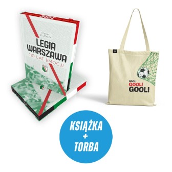 Legia Warszawa. 110 lat emocji (nazwiska z akcji, barwione brzegi) (książka + torba bawełniana Gool!)