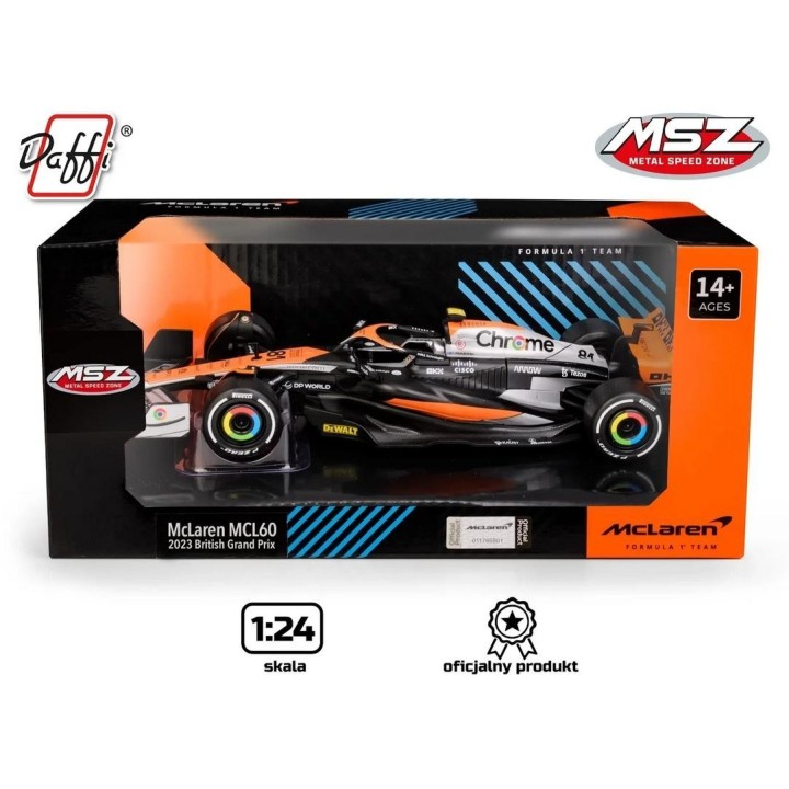 McLaren MCL60 2023 British Grand Prix srebrny