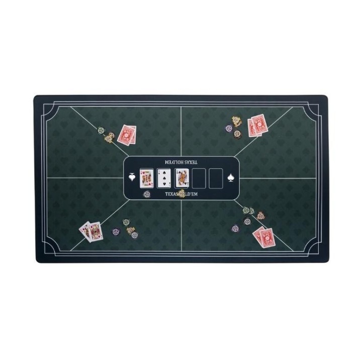 Mata pokerowa zielona 138x79cm