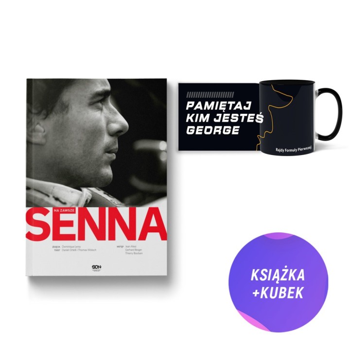 Senna. Na zawsze (książka + kubek F1 czarny Pamiętaj kim jesteś )