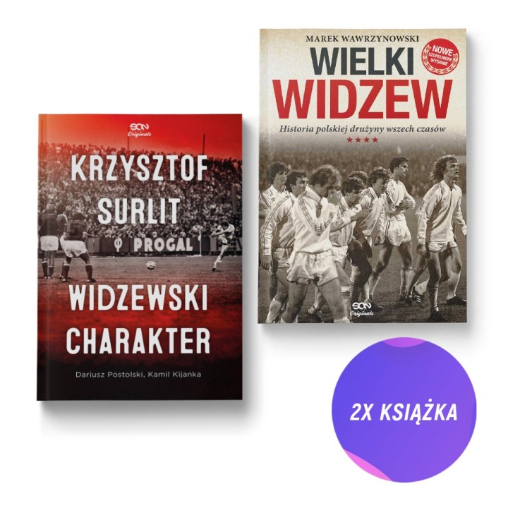 Krzysztof Surlit. Widzewski charakter + Wielki Widzew (2x książka)