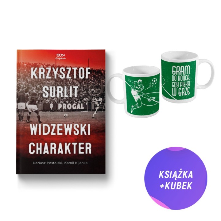 Krzysztof Surlit. Widzewski charakter (książka + zielony kubek gram do końca, gdy piłka w grze)