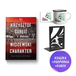 Krzysztof Surlit. Widzewski charakter (książka + podpórka piłkarska do książek + kubek metalowy piłkarski Gool!)