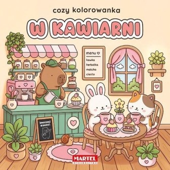 Cozy kolorowanka. W kawiarni