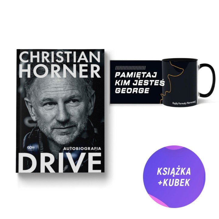 Christian Horner. Drive. Autobiografia (książka + kubek czarny Rajdy Formuły Pierwszej)
