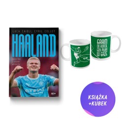 Erling Haaland. Napastnik z krainy wikingów (książka + zielony kubek Gram do końca, gdy piłka w grze )