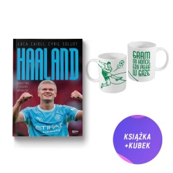 Erling Haaland. Napastnik z krainy wikingów (książka + biały kubek Gram do końca, gdy piłka w grze )