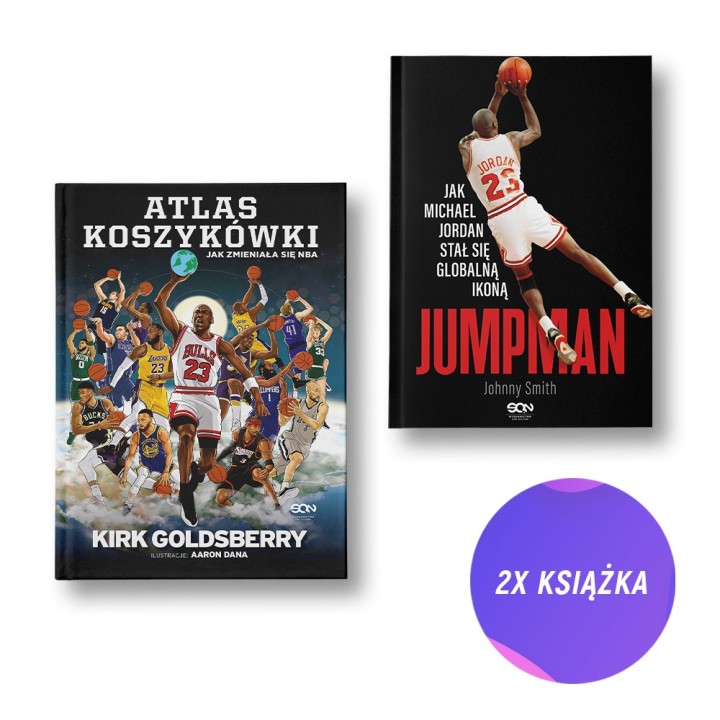 Atlas koszykówki. Jak zmieniała się NBA + Jumpman (2x książka + zakładka gratis)