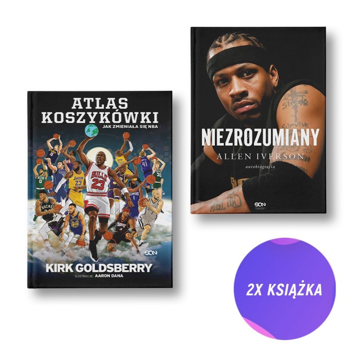Atlas koszykówki. Jak zmieniała się NBA + Allen Iverson (2x książka)
