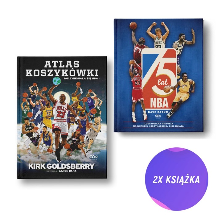 Atlas koszykówki. Jak zmieniała się NBA + 75 lat NBA (2x książka)
