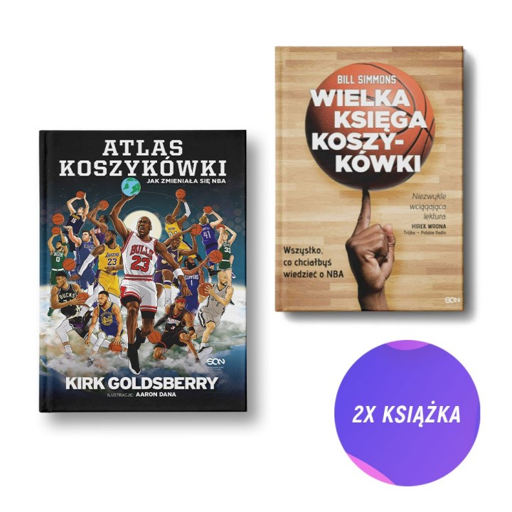 Atlas koszykówki. Jak zmieniała się NBA + Wielka księga koszykówki (2x książka)