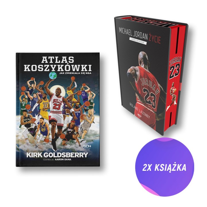 Atlas koszykówki. Jak zmieniała się NBA + Michael Jordan. Życie (2x książka)