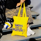Torba bawełniana (42x38 cm, 2 rączki) siatkówka bruno siatka dobra na wszystko
