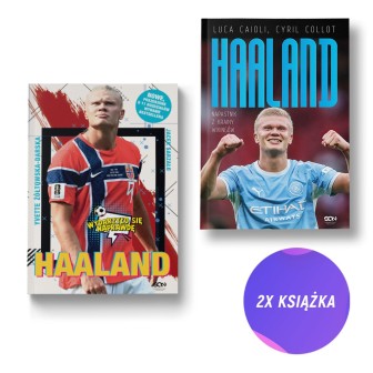 Haaland. Norweski terminator. Wydanie II + Erling Haaland. Napastnik z krainy wikingów (2x książka)