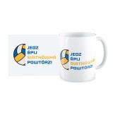 Kubek dla fanów siatkówki (330 ml) jedz, śpij, siatkówka, powtórz!