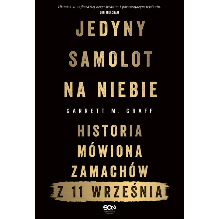 Okładka książki Jedyny samolot na niebie. Historia mówiona zamachów z 11 września w księgarni Labotiga