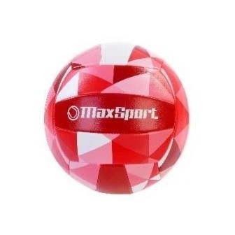 Piłka siatkowa Max Sport czerwono-różowo-biała