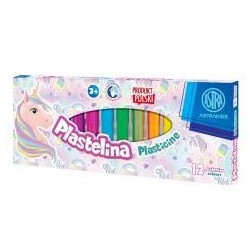 Plastelina Jednorożec 12 kolorów ASTRA