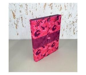 Teczka Box A4 na gumkę Kamuflaż różowy