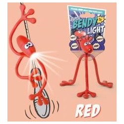 Super Bendy Lampka do książki - czerwona