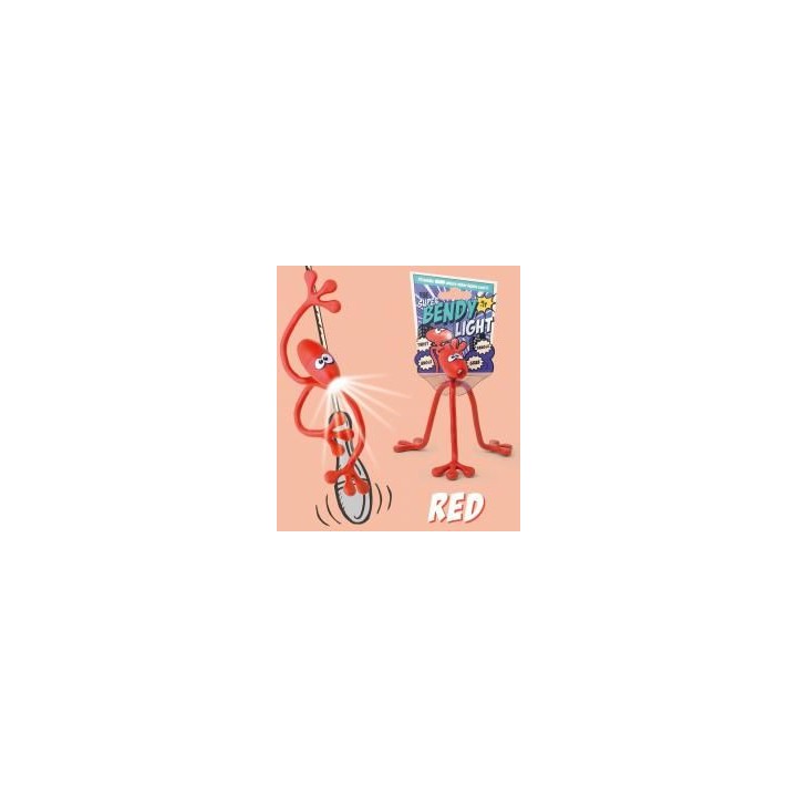 Super Bendy Lampka do książki - czerwona