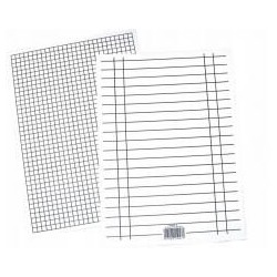 Liniuszek A5 kratka/linia 170g (10szt)