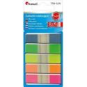 Zakładki indeksujące fluo 12x45mm 5x20 kartek