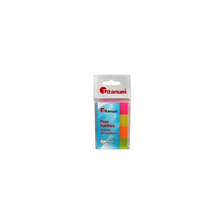 Zakładki indeksujące fluo 20x50mm 4x50 kartek