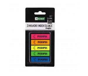 Zakładki indeksujące 12x45mm Podpis D.RECT