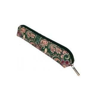 Piórnik mini Paisley Kwiaty green