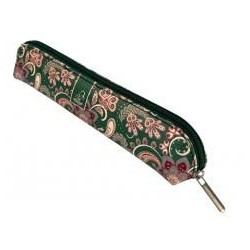 Piórnik mini Paisley Kwiaty green