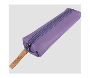 Piórnik Jamnik ekoskóra Fiolet pastel