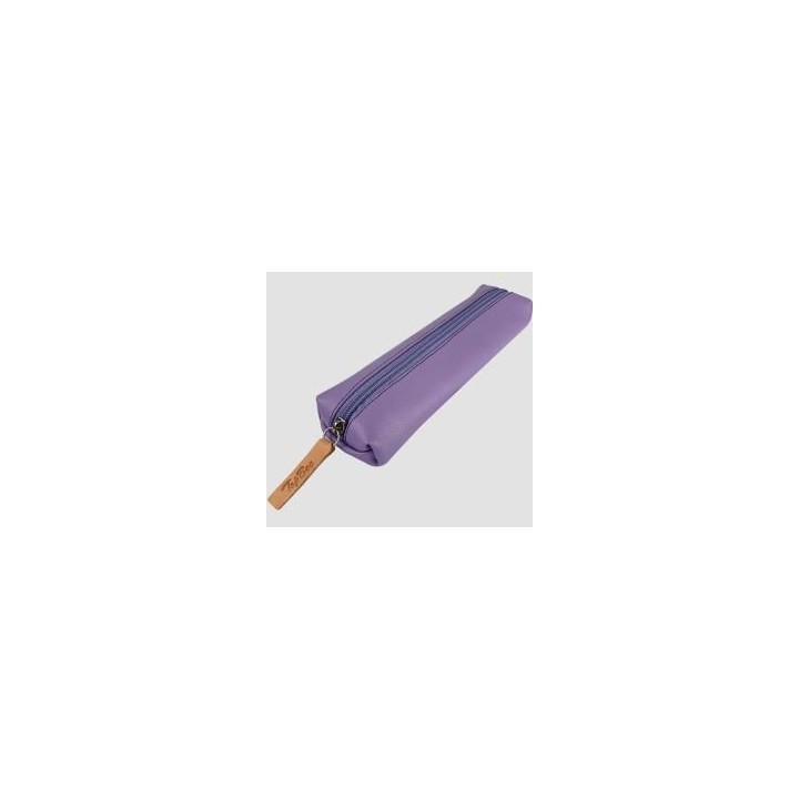 Piórnik Jamnik ekoskóra Fiolet pastel