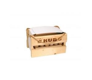 Kubb w drewnianym pudełku