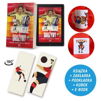 Zdjęcie pakietu Hiszpańskie drużyny, które zadziwiły świat (e-book i zakładka gratis) + podkładka + kubek 430 ml